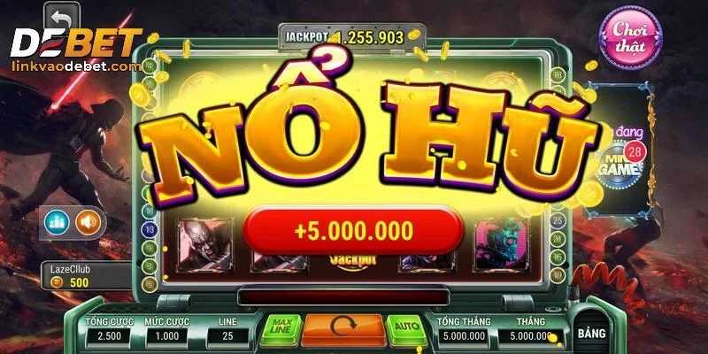 Chọn sảnh casino và tìm kiếm tựa game nổ hũ